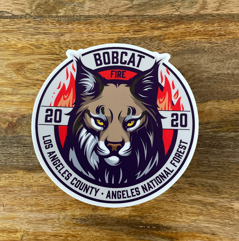 BOBCAT Fire Sticker - 3-Pack